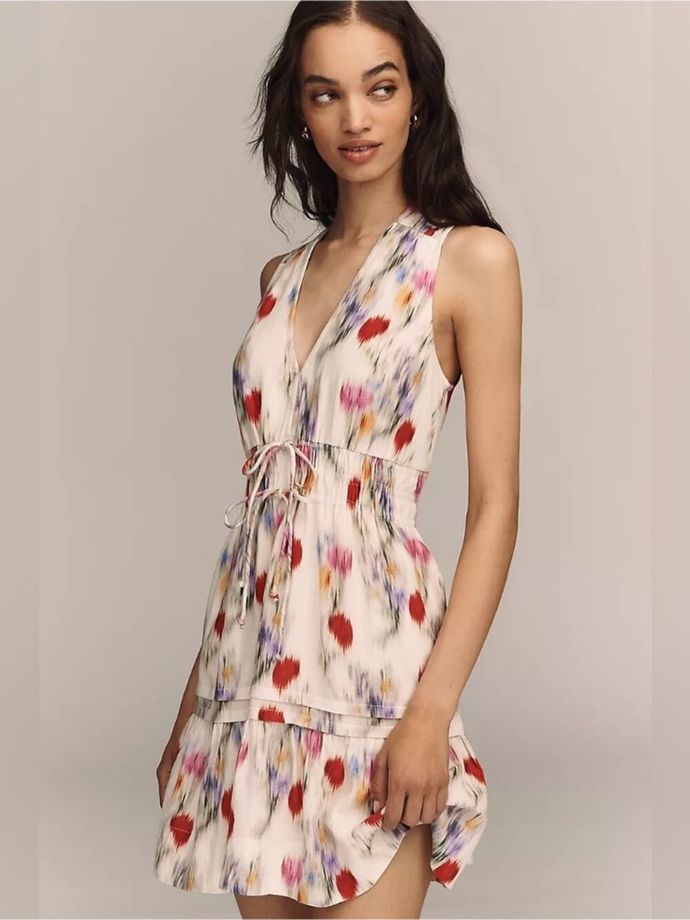 NWT Size SP - Somerset Linen Blend Sleeveless Mini Dress w Pockets (US$ 148)